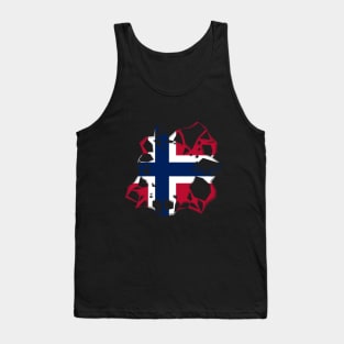 Norway Distressed patterns Tank Top